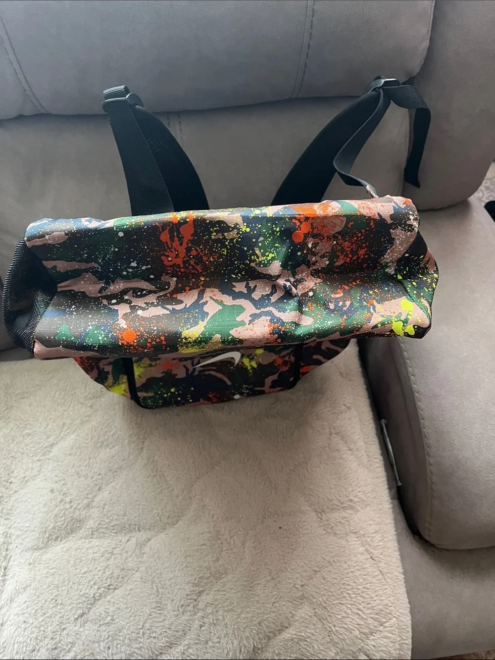 Nike 3BRAND Russell Wilson Camo Backpack NWT 15” Laptop School Gym Bag